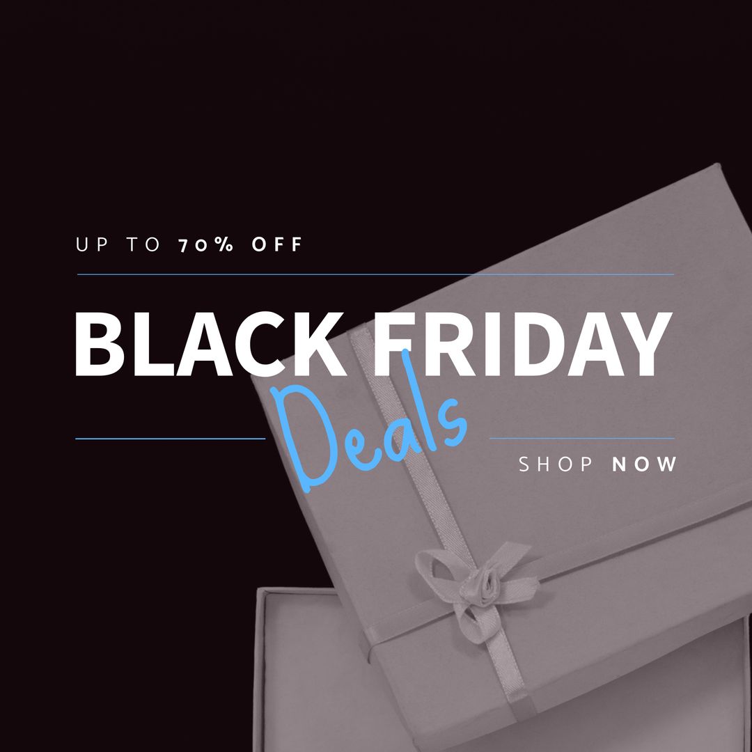 Black Friday Special Offers with Present Boxes