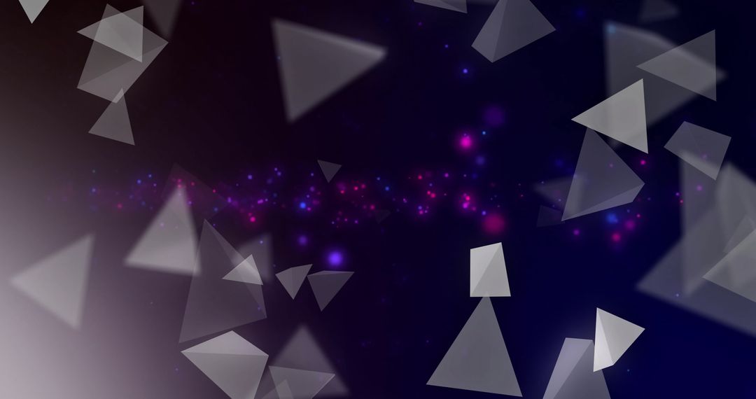 Abstract Geometric Shape Motion on Digital Interface Background