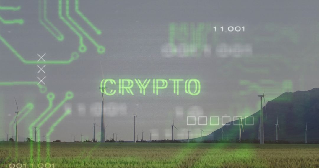 Futuristic Renewable Energy Convergence with Cryptocurrency Overlays