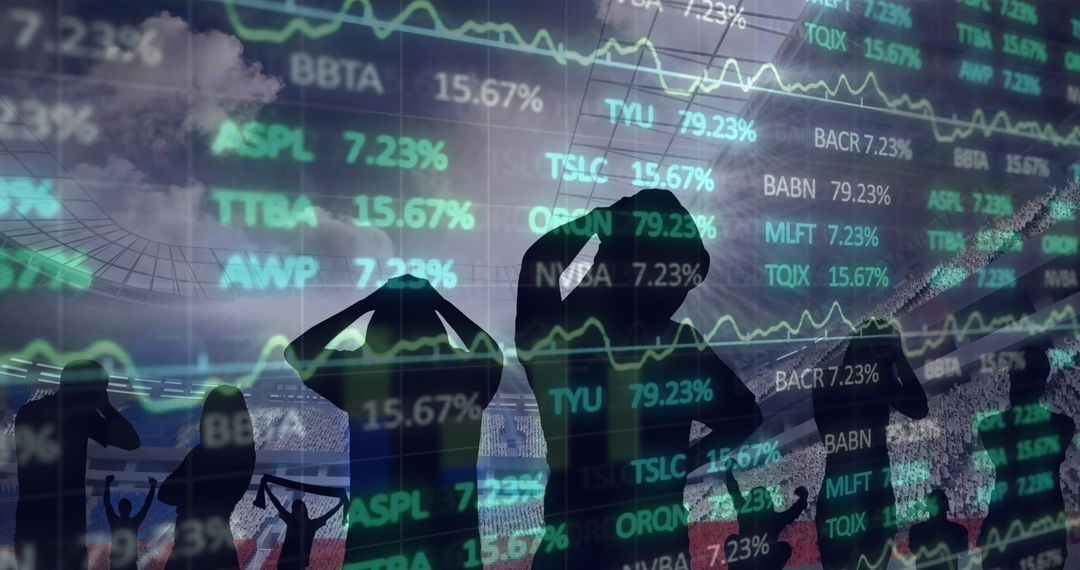 Digital Overlay of Financial Data with Enthusiastic Sports Fans