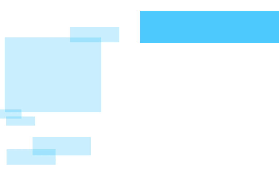 Creative Blue Abstract Shapes on Transparent Vector Background