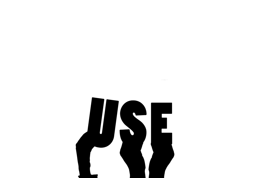 Transparent Hands Engaging Illustration with Use Text Element