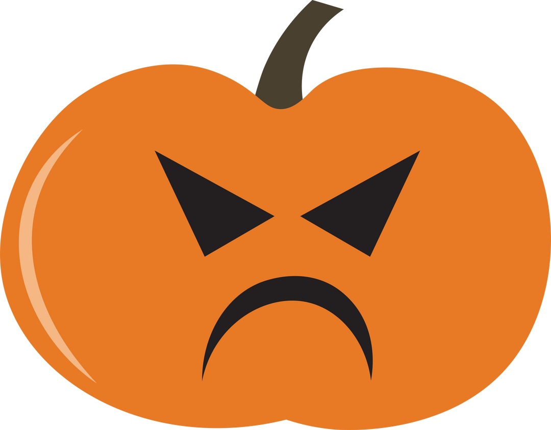 Angry Pumpkin Illustration on Transparent Background for Halloween Celebrations - Download Free Stock Images Pikwizard.com