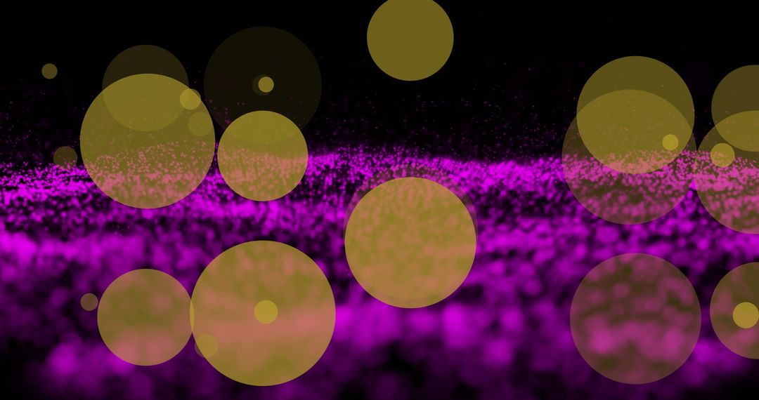 Vibrant Abstract Light Spots on Dark Background