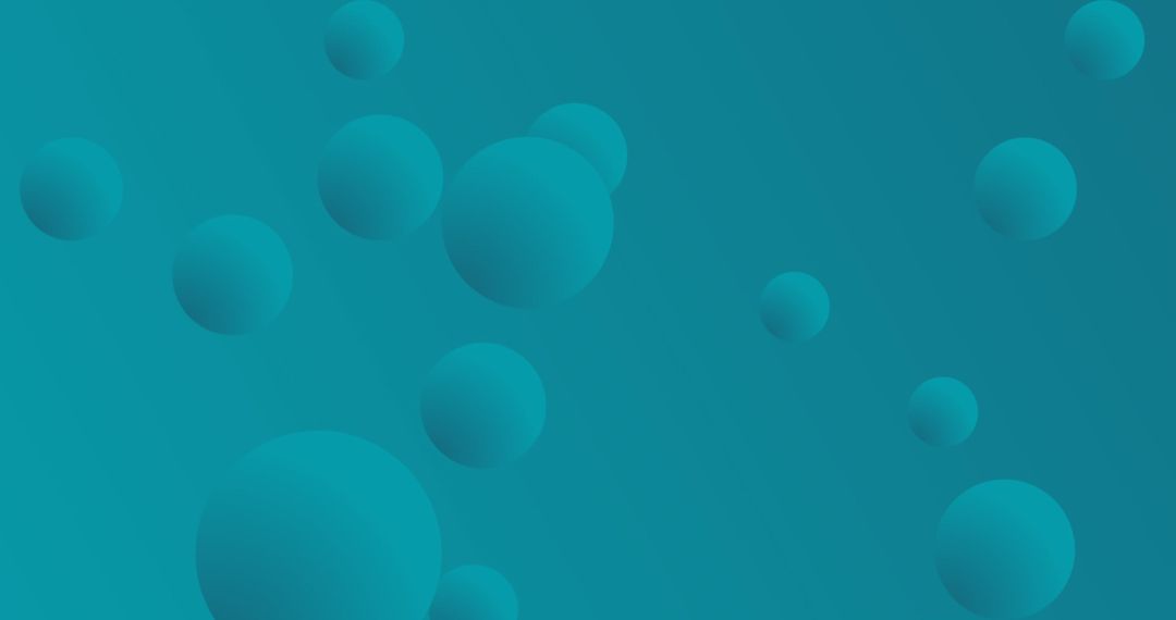 Teal Spheres Overlapping on Triangular Grid Background