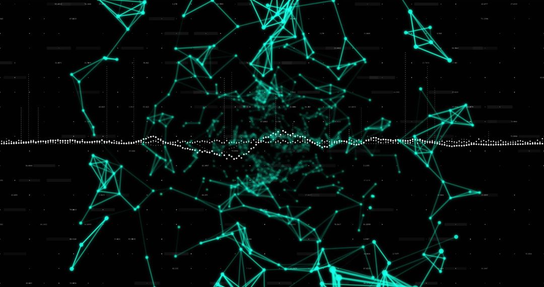 futuristic digital data network with neon plexus - Free Images, Stock Photos and Pictures on Pikwizard.com