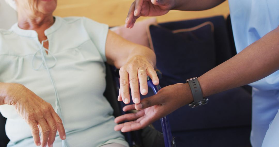 Nurse Assisting Elderly Woman at Homecare - Free Images, Stock Photos and Pictures on Pikwizard.com