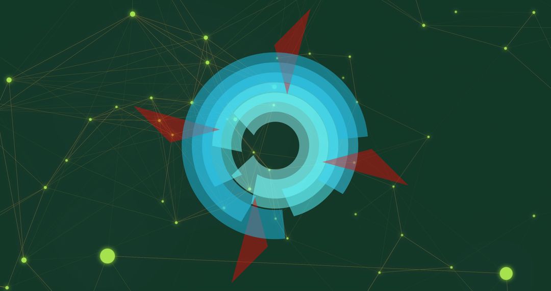 Abstract Digital Interface with Geometric Patterns