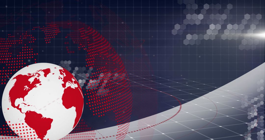 Technological Global Network Abstract Background