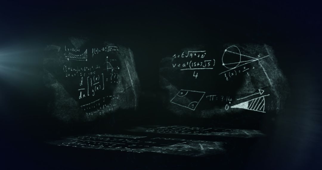 Mathematical Equations on Chalkboards with Connection Networks