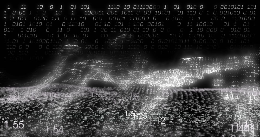 innovative digital financial data processing with binary code background - Free Images, Stock Photos and Pictures on Pikwizard.com