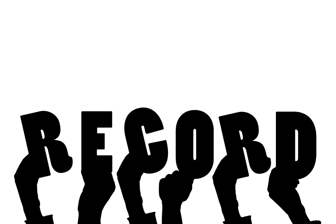 Creative Digital Hands Illustrating Music Recording Concept