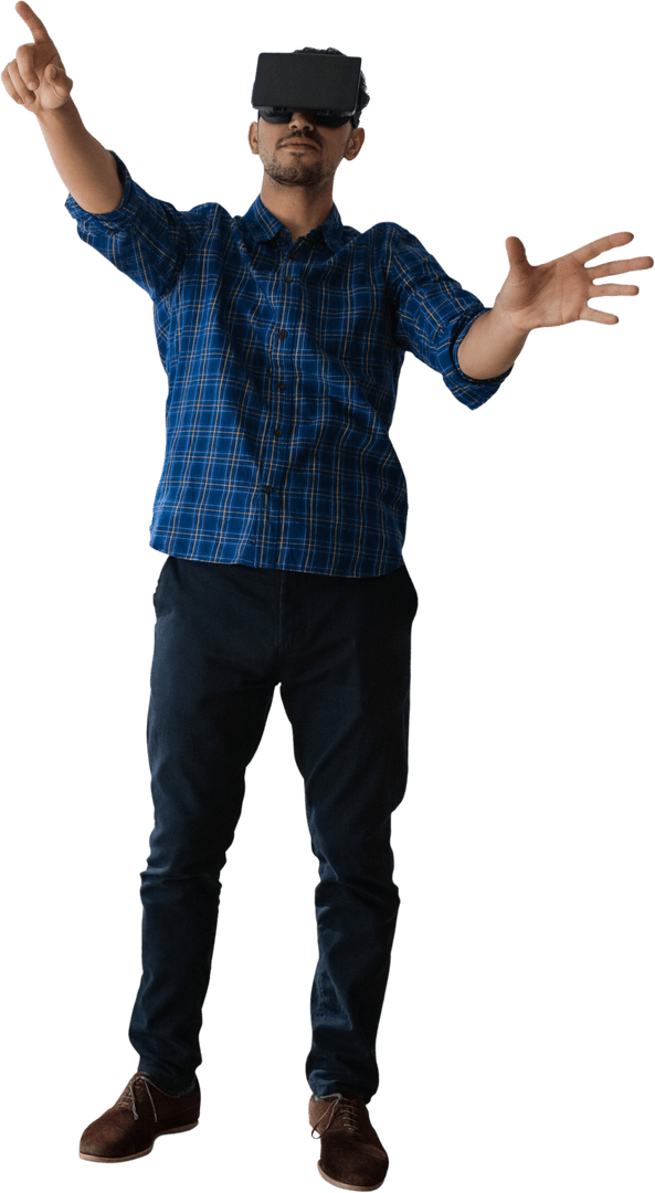 Transparent View Gamer Exploring Virtual Reality