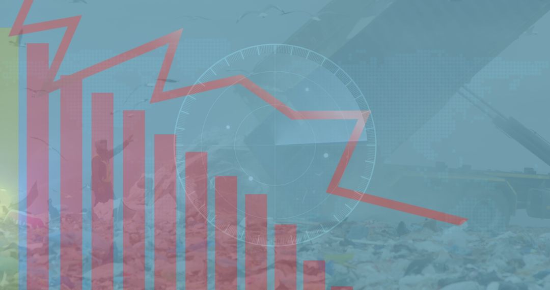 Data Visualization Overlay on Landfill Site Image