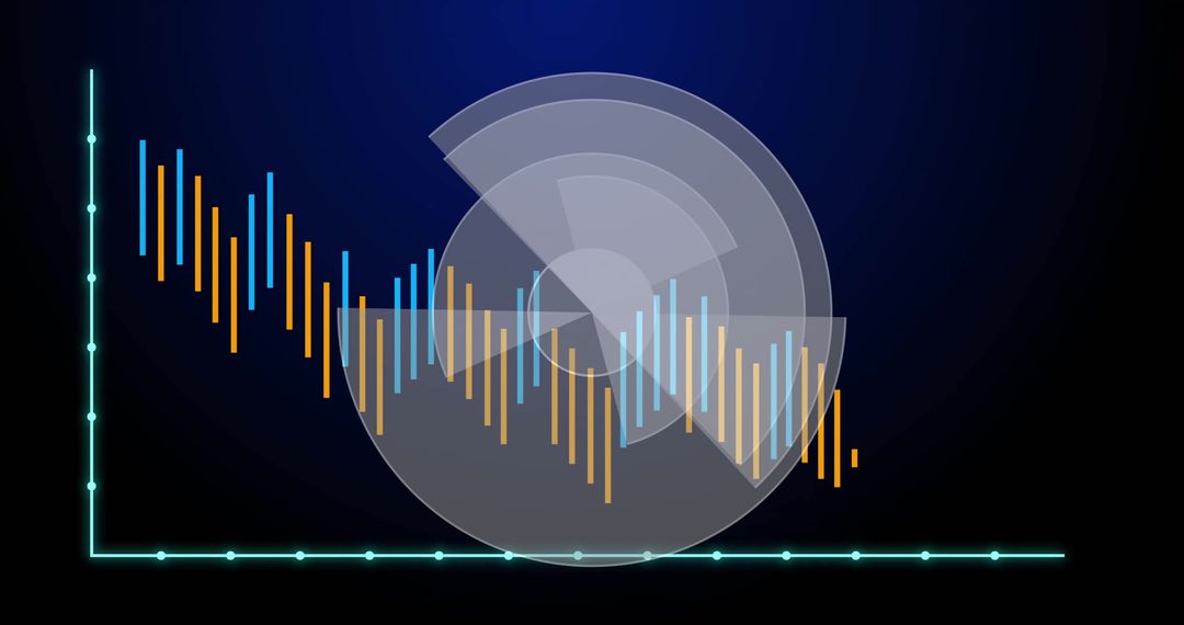 Data Analysis Visualization with Digital Interface Elements