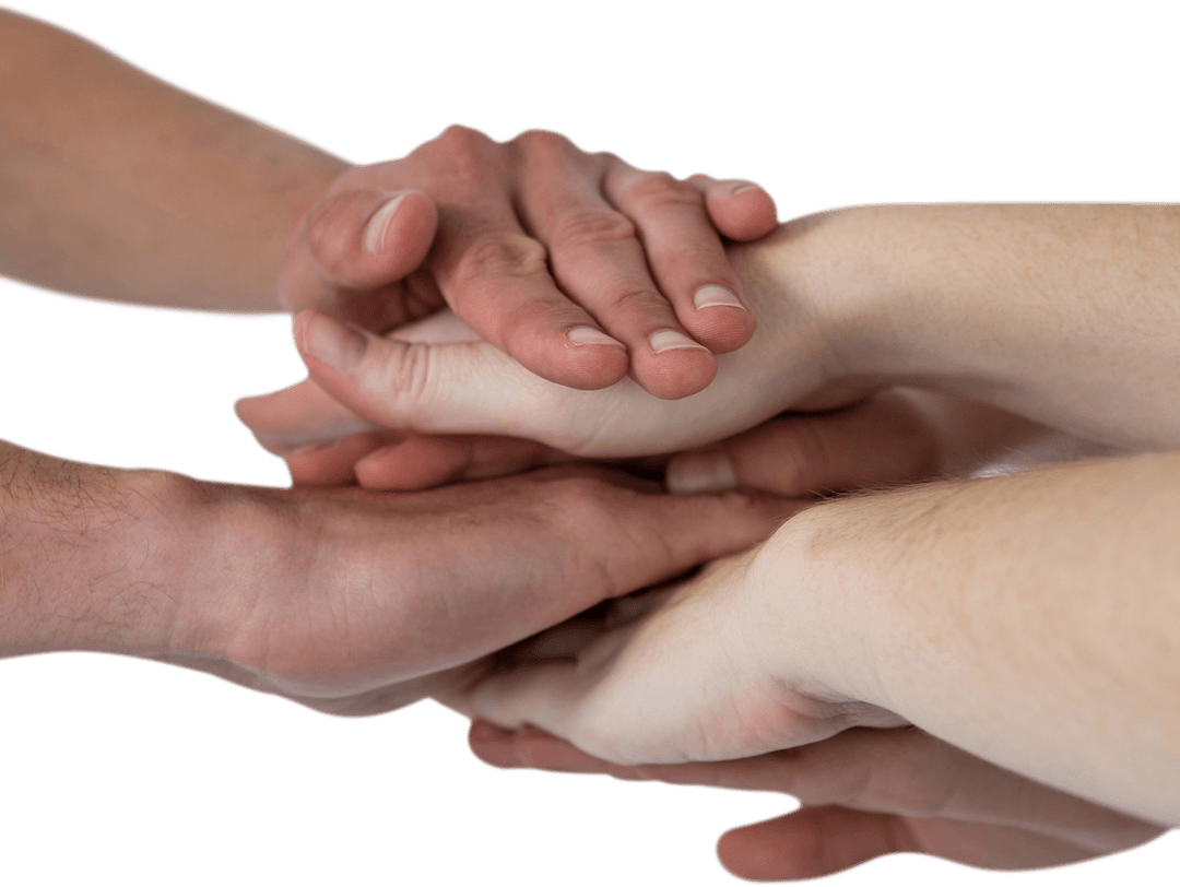 Transparent Overlay of Diverse Team Hands in Unity Stack - Download Free Stock Images Pikwizard.com