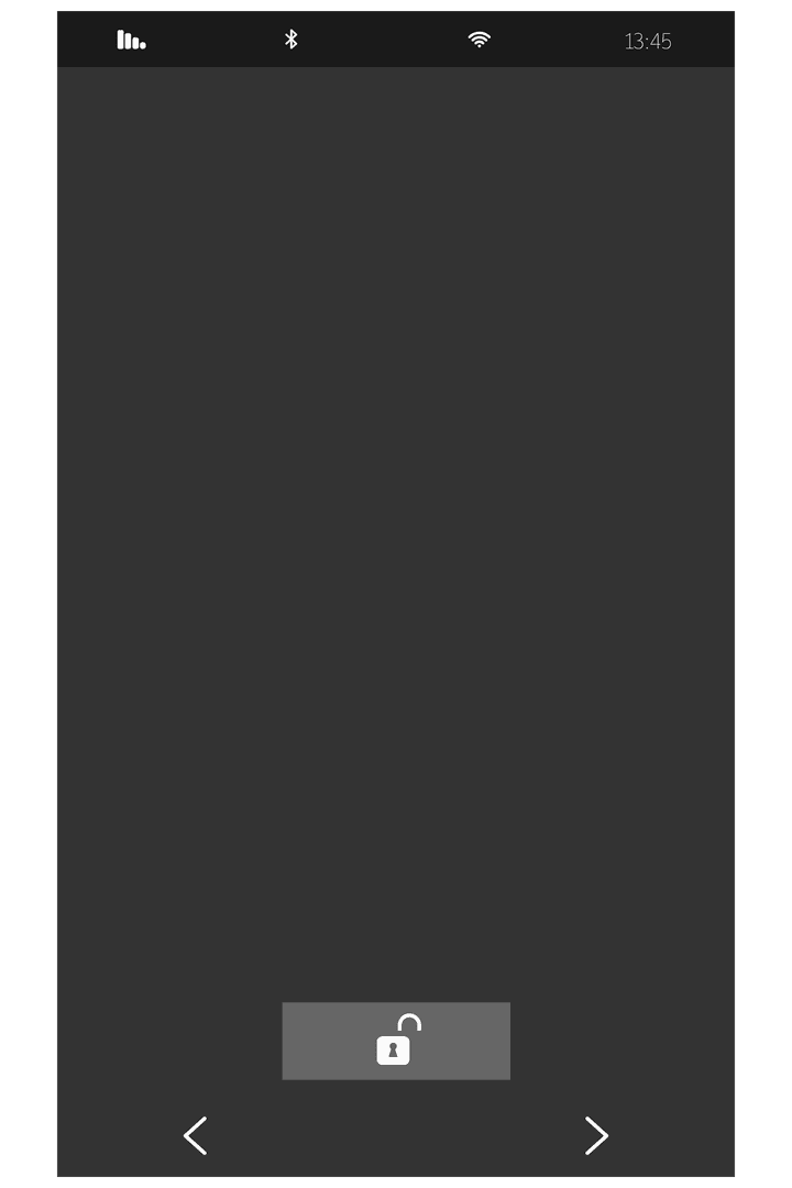 Transparent Smartphone Digital Interface with Unlock Screen