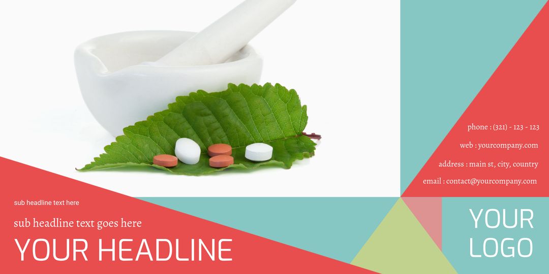 Herbal Medicine Concept with Mortar and Pestle