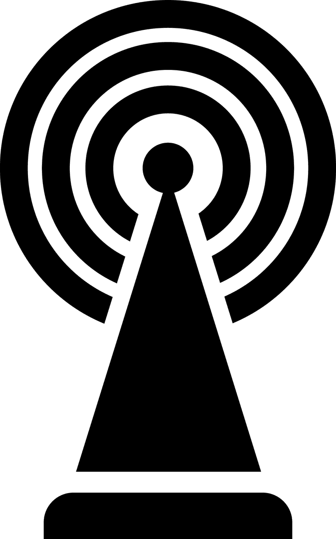 Transparent Vector Icon of Satellite Antenna