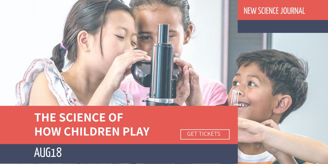 Curious Children Engaging with Microscope for Educational Science Event