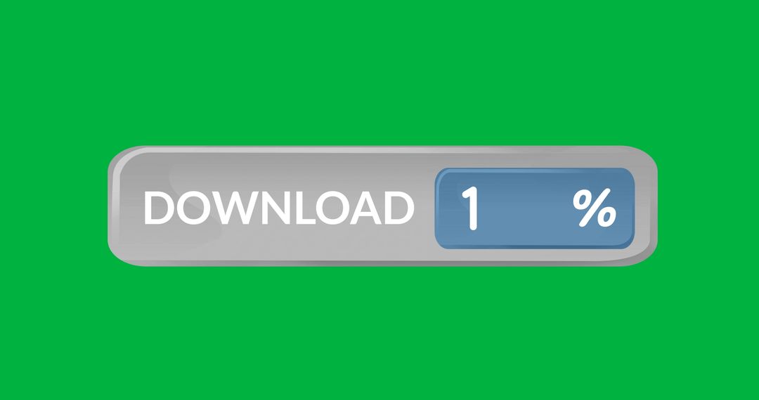 Download Progress Bar on Green Background