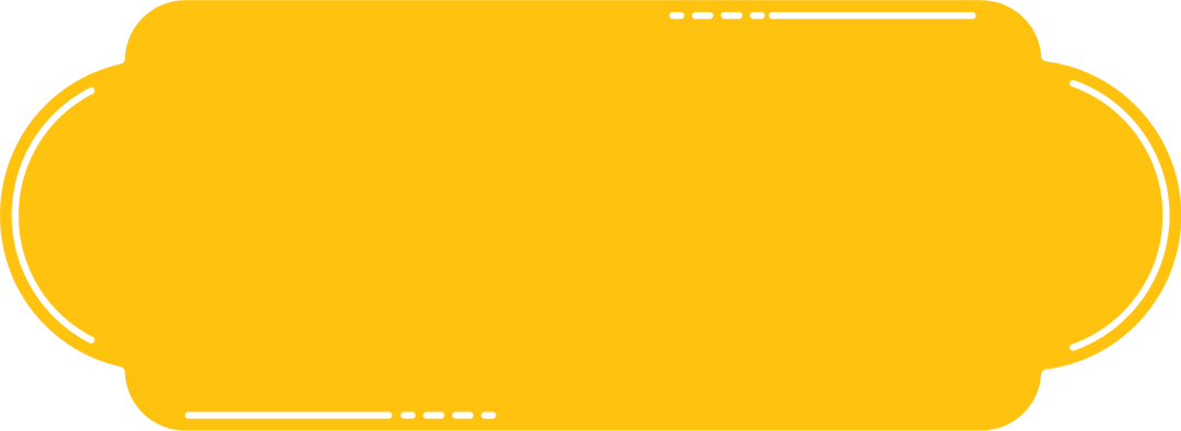 Yellow Badge with Circular Border on Transparent Background