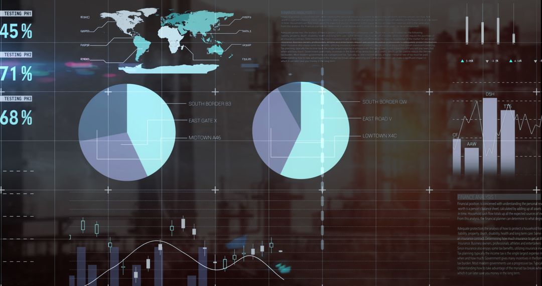 Innovative Global Business Data Interface Concept