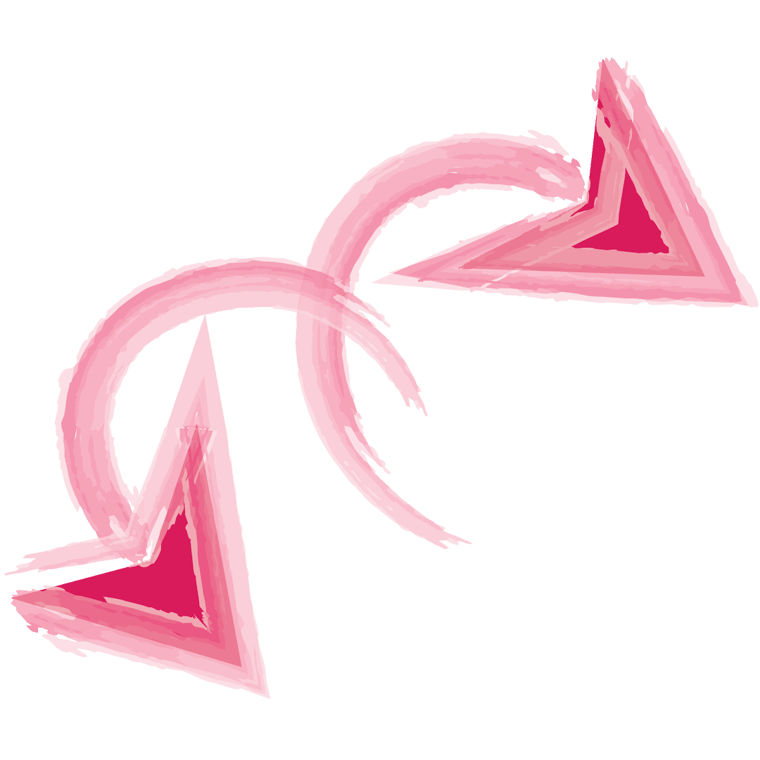Transparent Pink Arrows Illustration for Directions