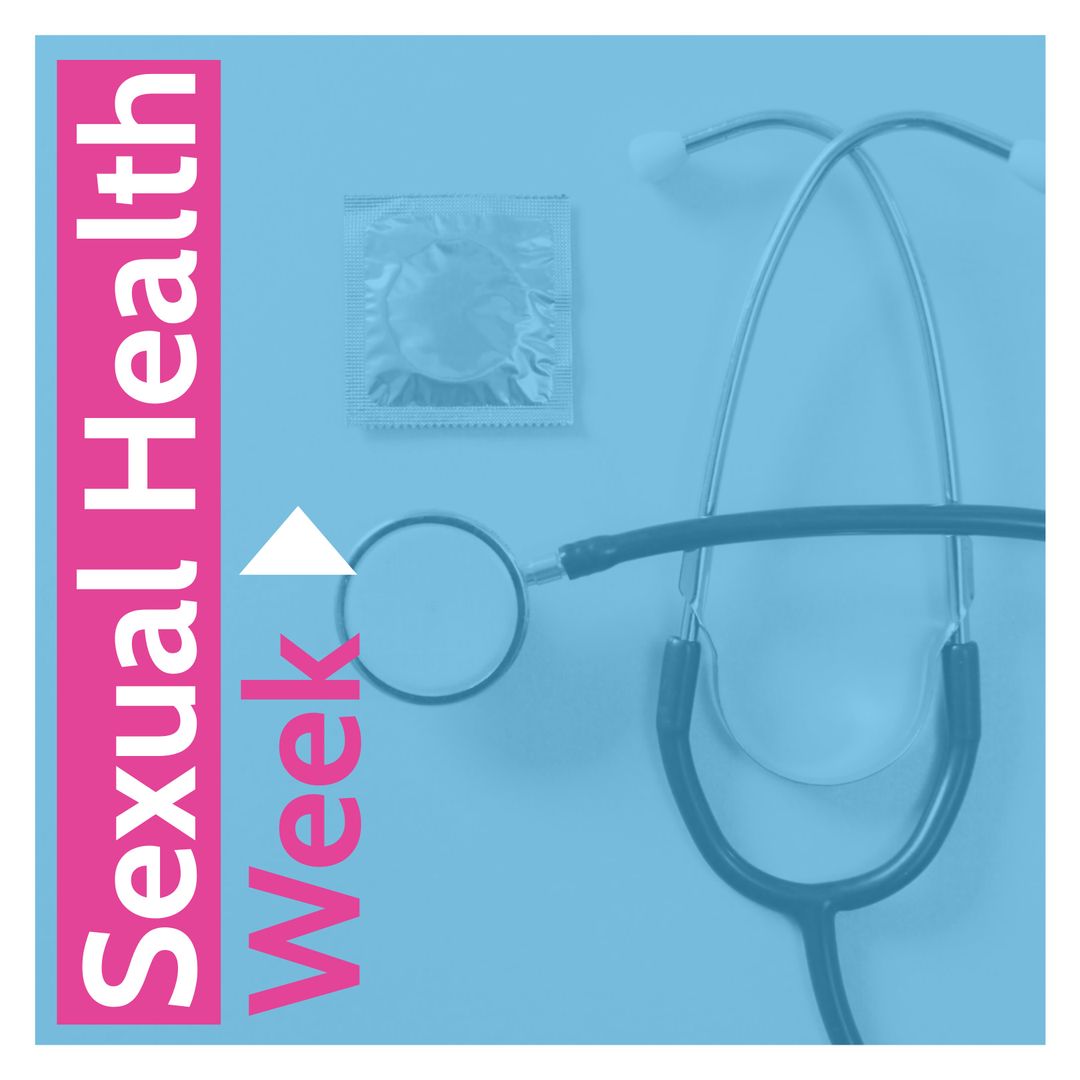 Sexual Health Awareness Campaign with Stethoscope and Condom