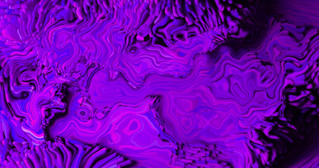 Abstract Digital Purple Flowing Liquid Texture