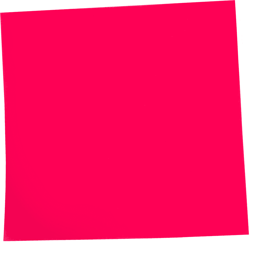 Transparent Pink Sticky Note on White Background