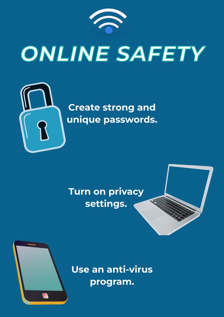 Online Safety Tips Cybersecurity Digital Protection