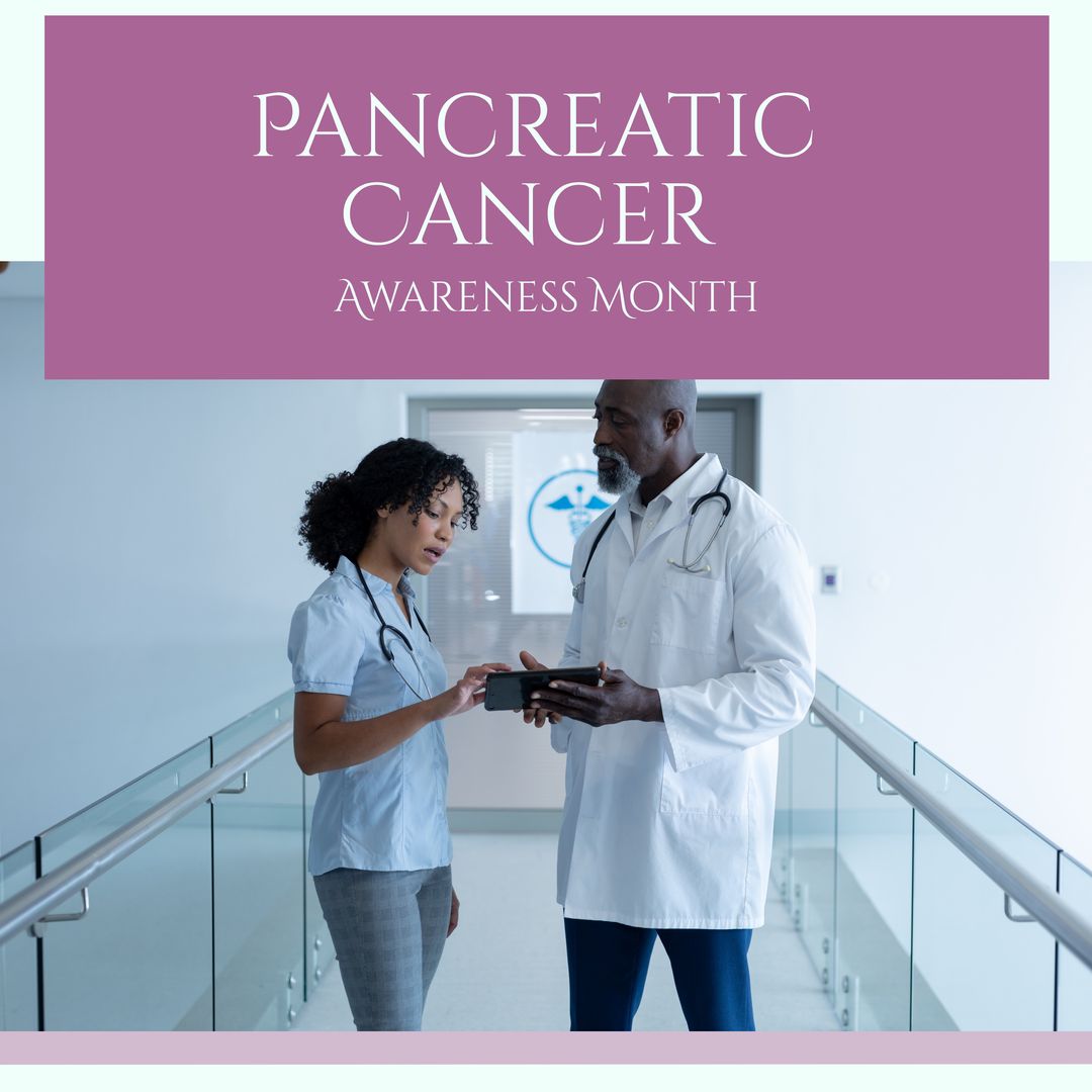 Medical Professionals Supporting Pancreatic Cancer Awareness Month - Download Free Stock Templates Pikwizard.com