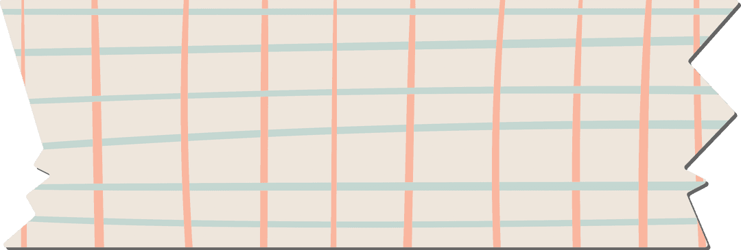 Abstract Vector Shape with Plaid Design on Transparent Background