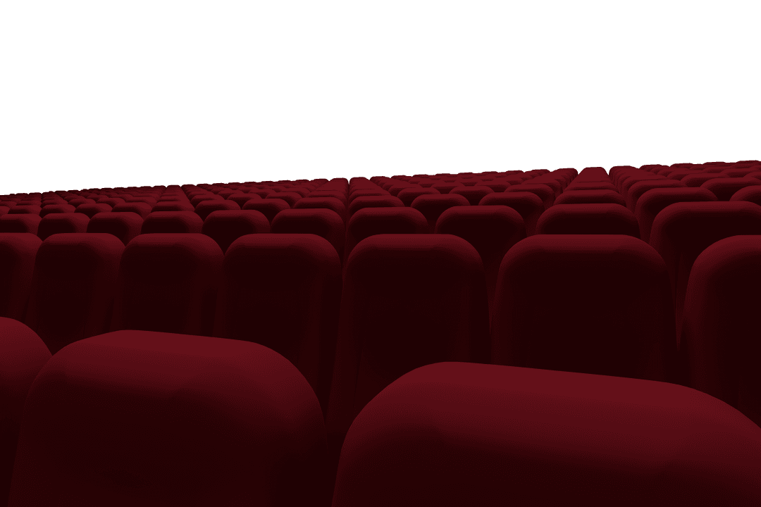 Transparent Cinema Audience Seating Vector Illustration
