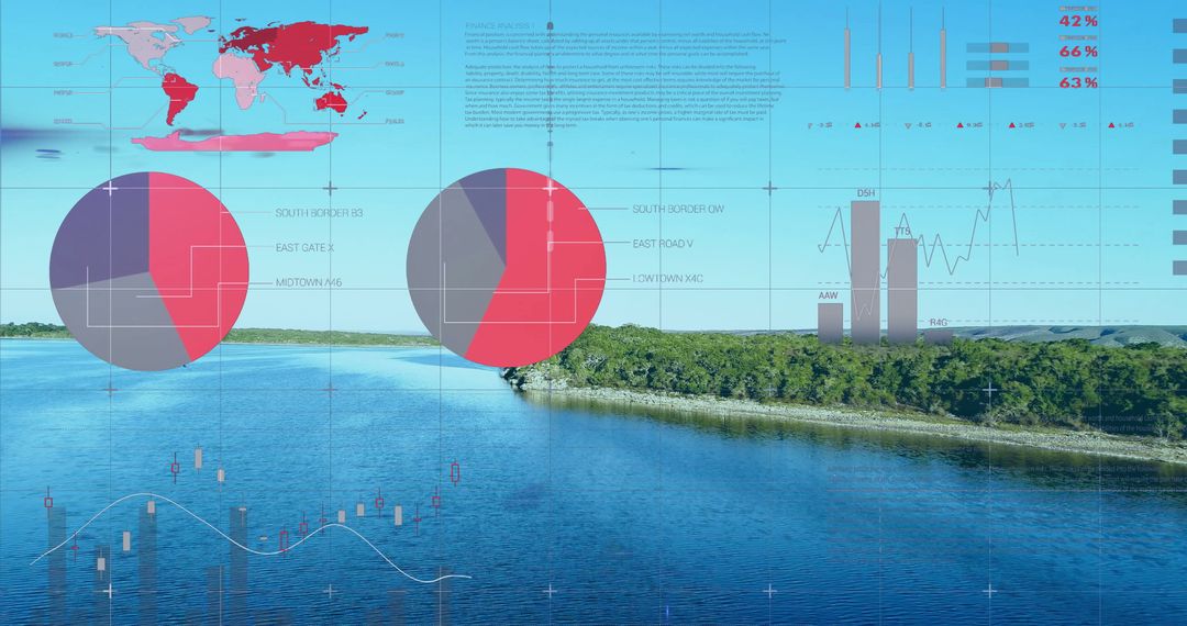 Data-Driven Graphical Interface Overlaying Calm Lake