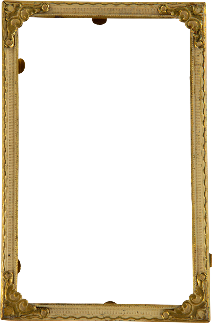 Vertical Golden Frame with Ornate Design on Transparent Background - Download Free Stock Images Pikwizard.com