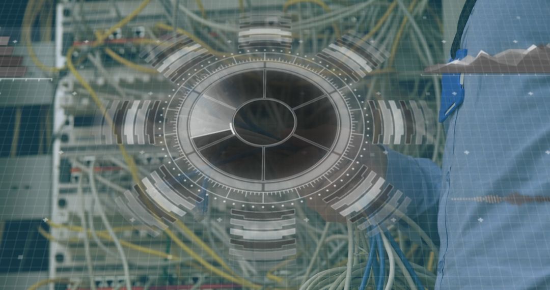 Digital Interface with Clock and Data Connections Overlay