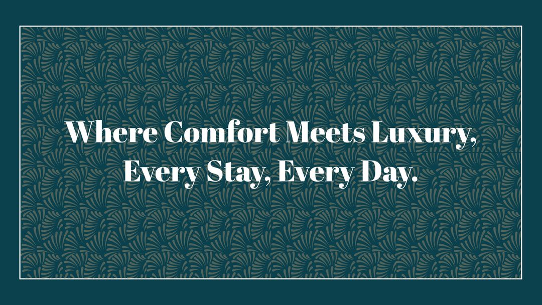 Luxury Hospitality Motto on Elegant Green Pattern Background - Download Free Stock Templates Pikwizard.com