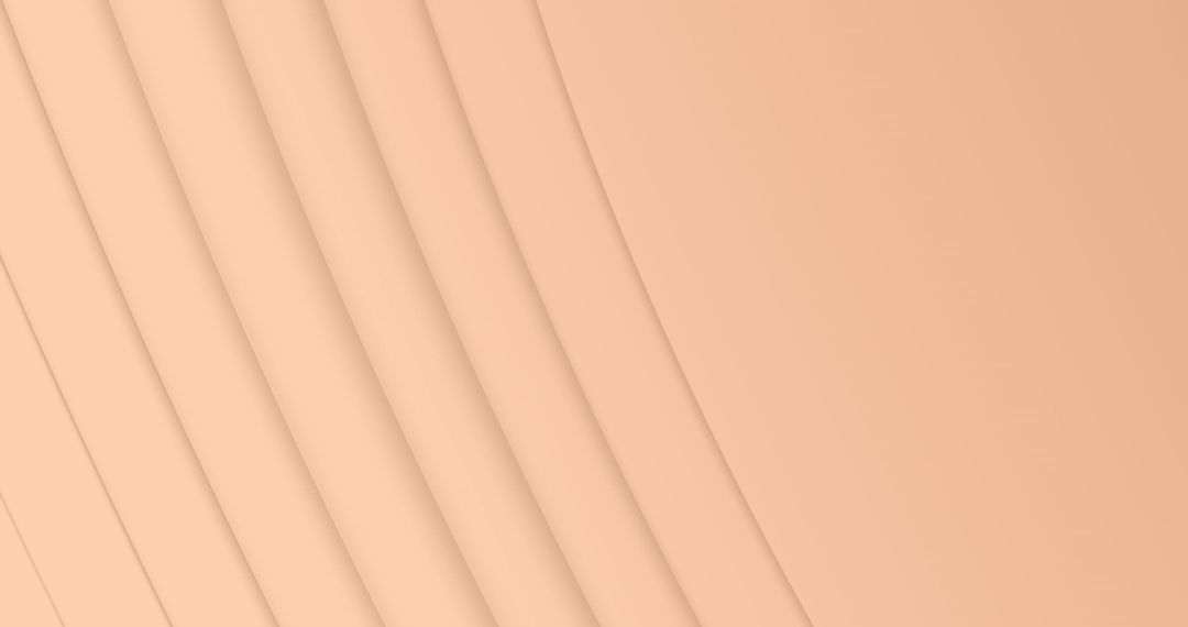 Abstract Orange Curves Illustration in Hypnotic Motion