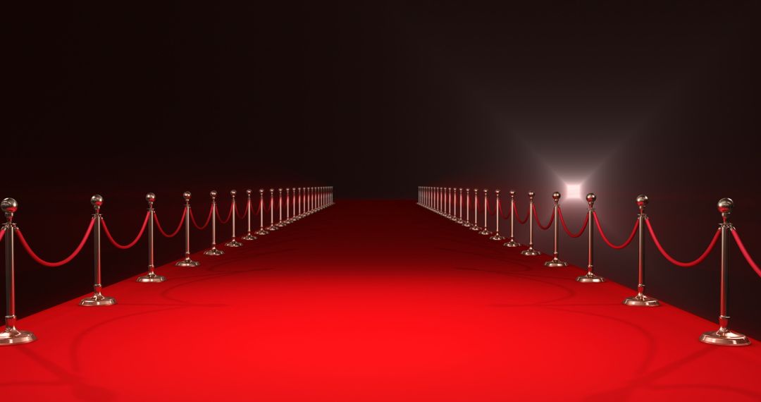 Red Carpet Leading to Black Void with Spotlight Lighting - Free Images, Stock Photos and Pictures on Pikwizard.com