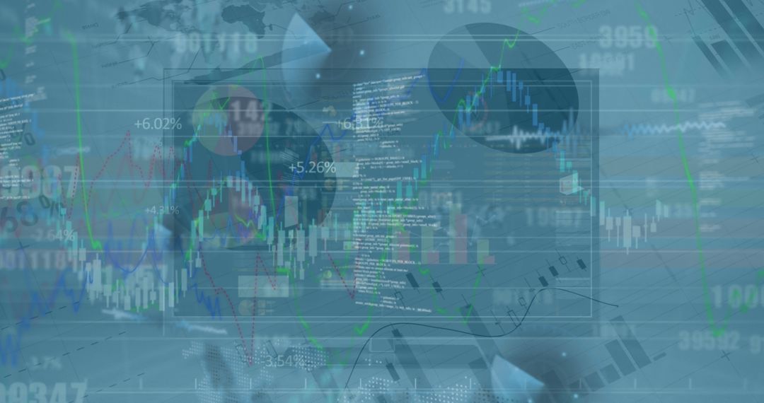 Financial Technology Concept with Data Analysis and Graphs on Digital Interface - Free Images, Stock Photos and Pictures on Pikwizard.com