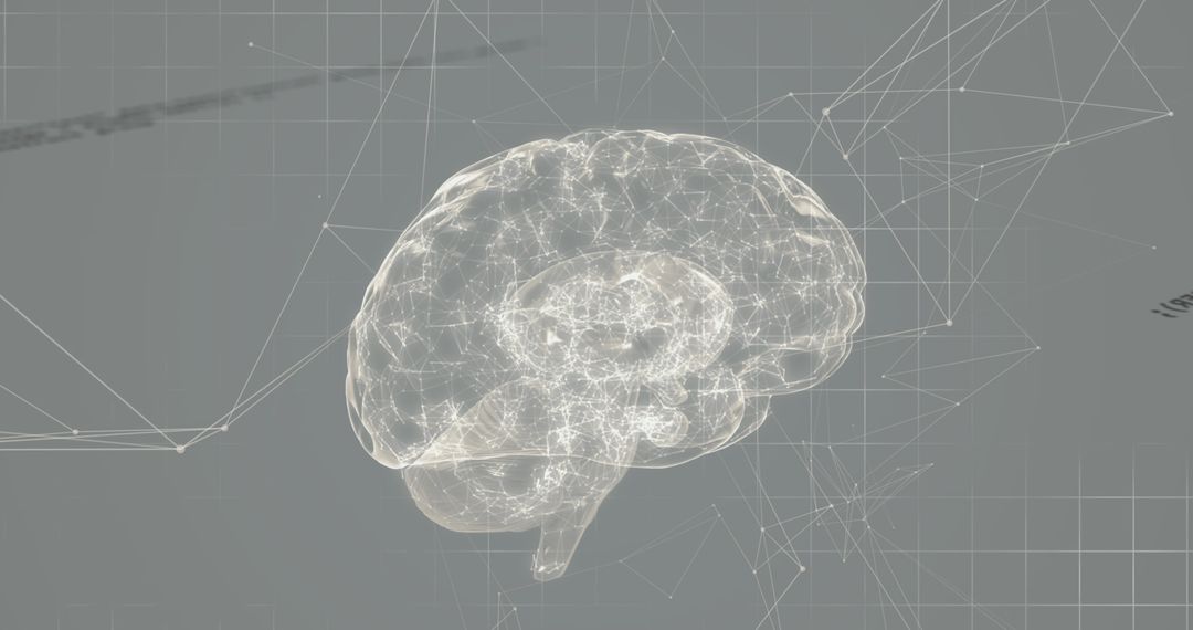 Digital Brain Concept with Neural Connections Visual