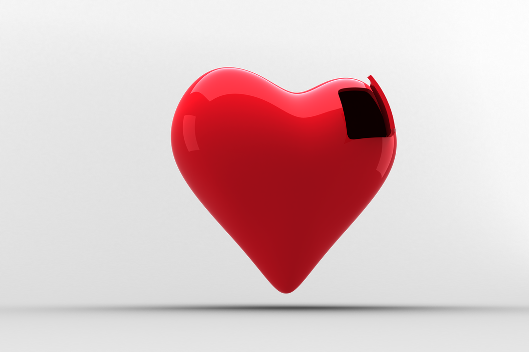 Transparent 3D Red Heart with Open Door Symbolizing Love - Download Free Stock Images Pikwizard.com