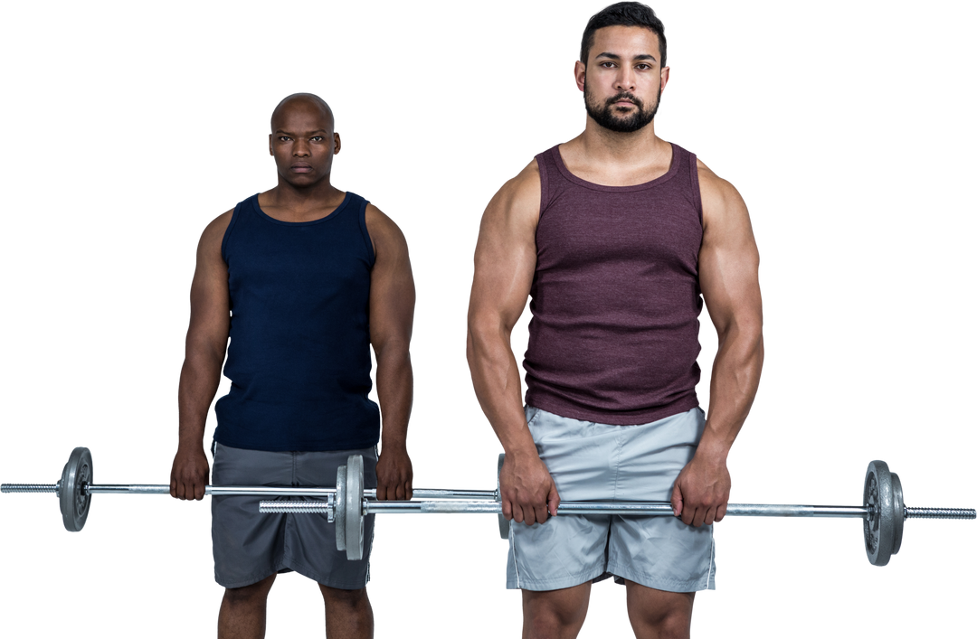 Strong Men Exercising with Heavy Barbells on Transparent Background - Download Free Stock Images Pikwizard.com