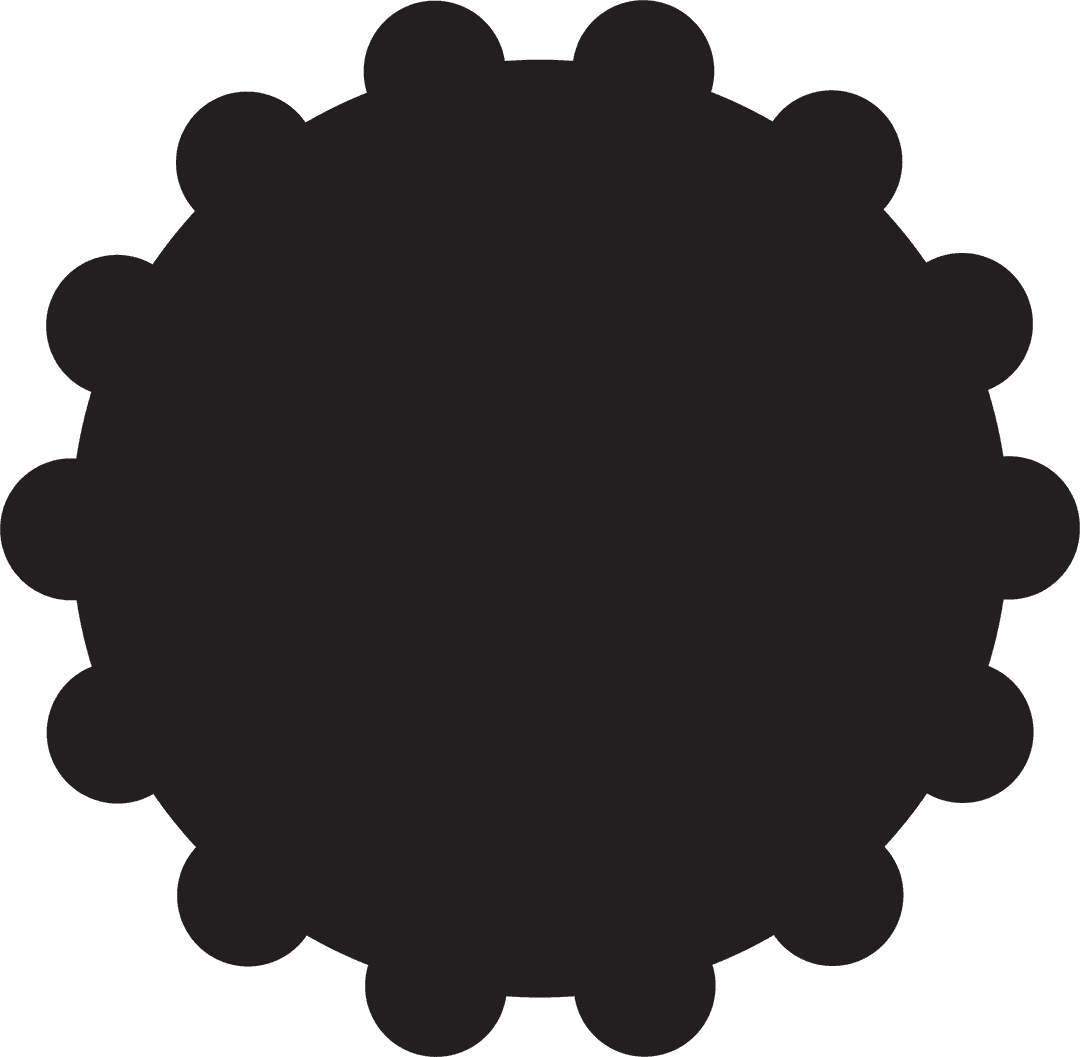 Black Badge Illustration with Transparent Background Concept