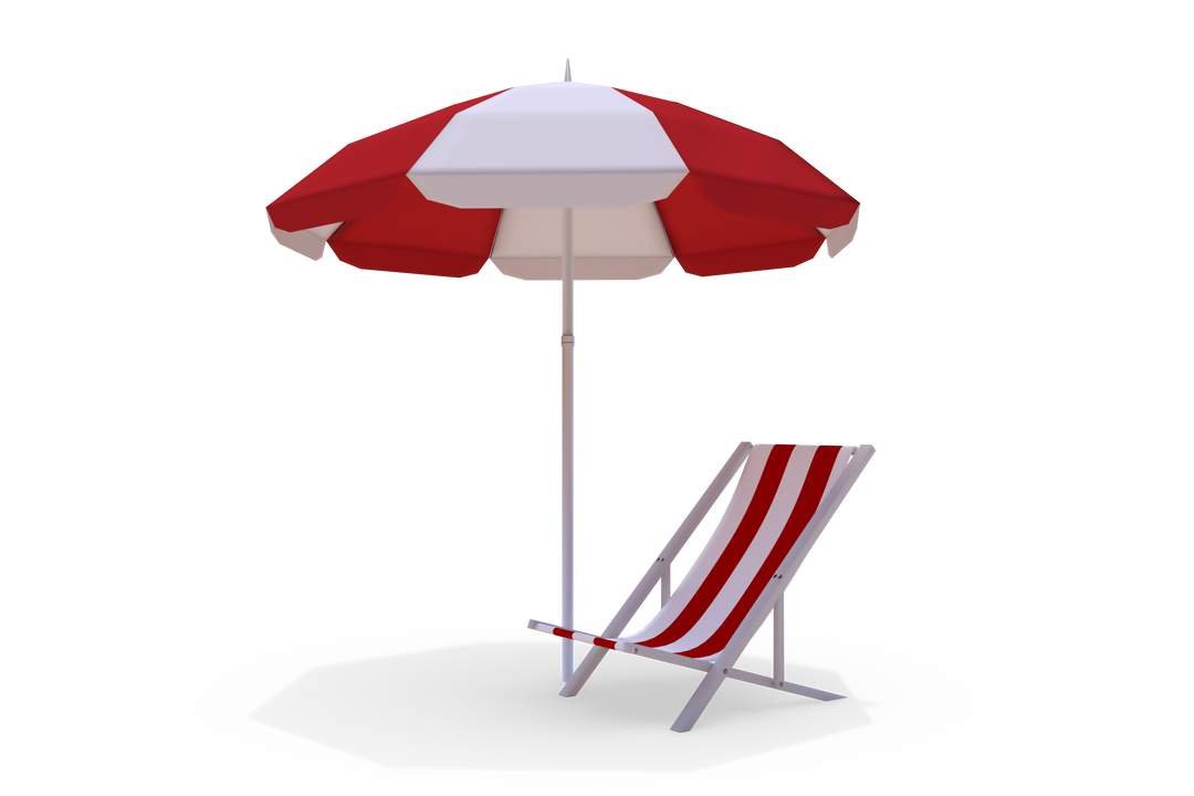 Illustration of Sunbed and Umbrella on Transparent Background, Perfect for Vacation Themes - Download Free Stock Images Pikwizard.com