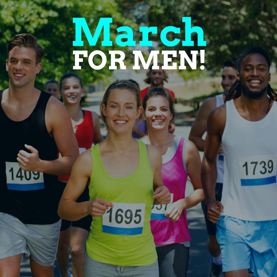 Group of Diverse Runners at Outdoor Event