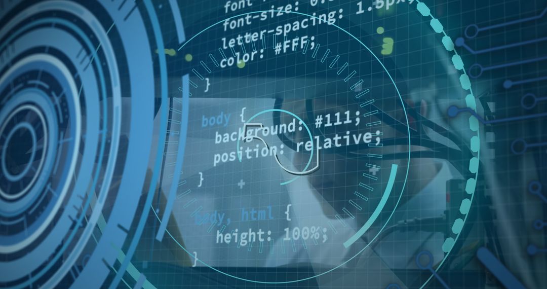 Futuristic Medical Technology and Digital Analysis Concept