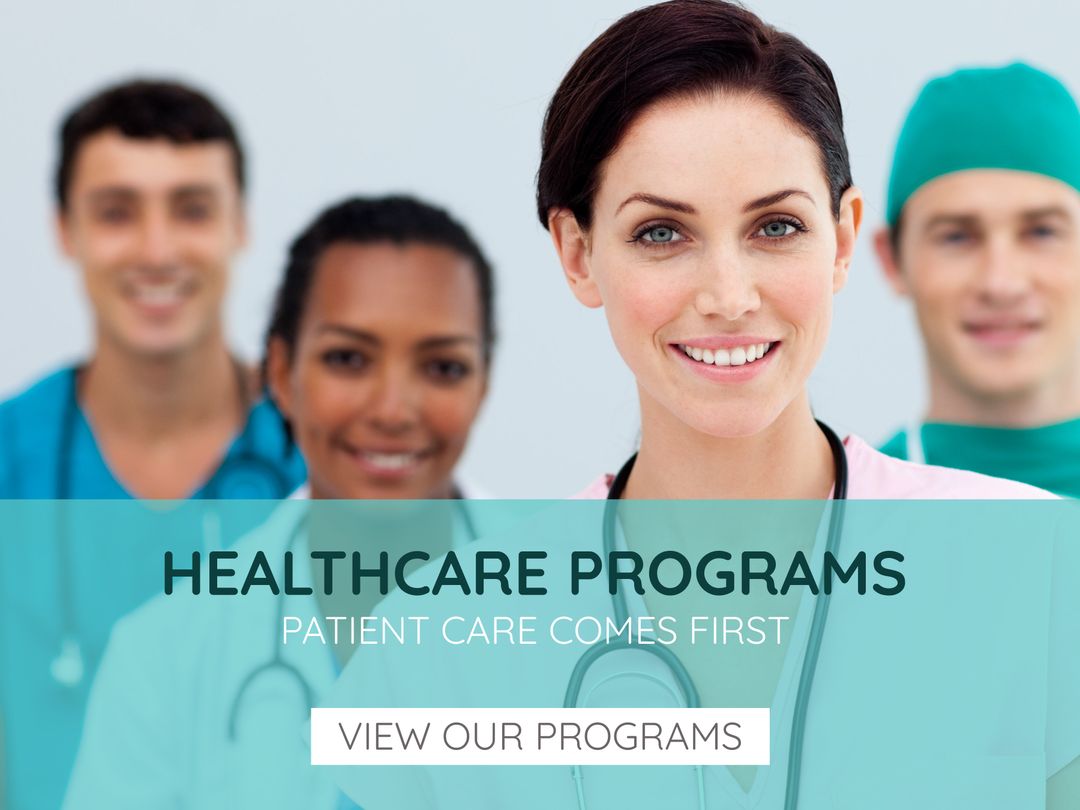 Diverse Healthcare Team Promoting Medical Programs